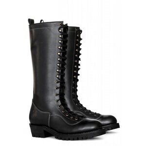 EMBOSSY Men's Logger Lace Up Boots Vibram Sole Motorcycle New Size 41/8